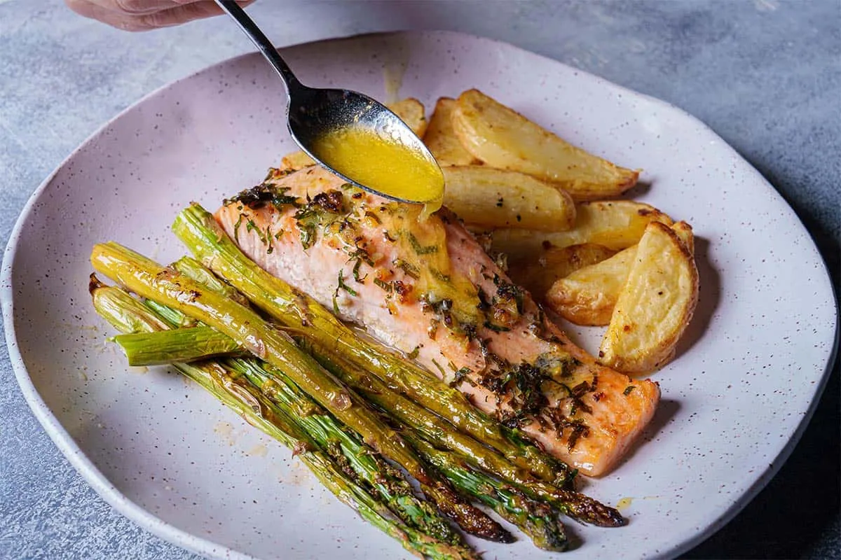 Garlic Butter Baked Salmon