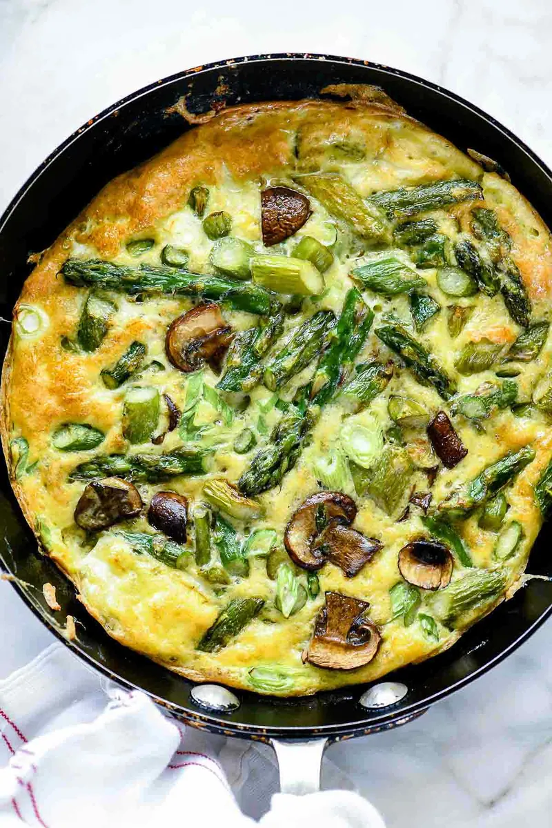Mushroom Asparagus Frittata