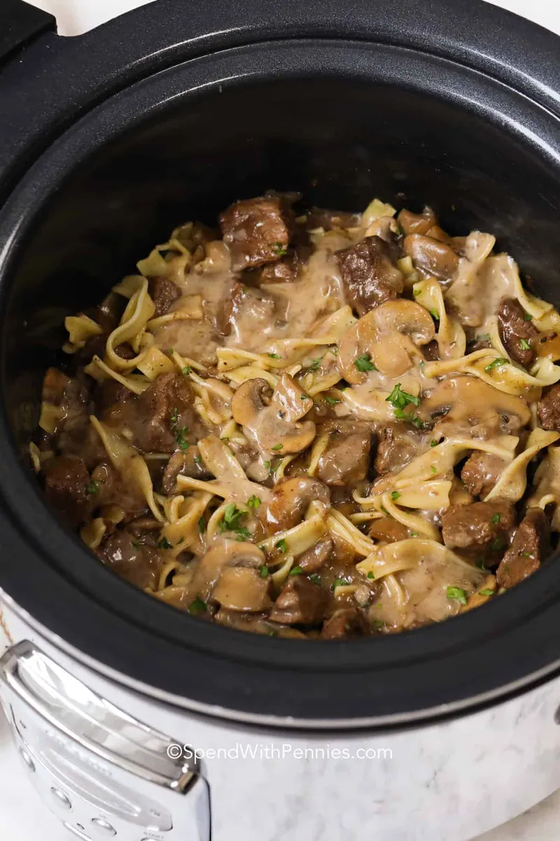 Crock Pot Beef Stroganoff