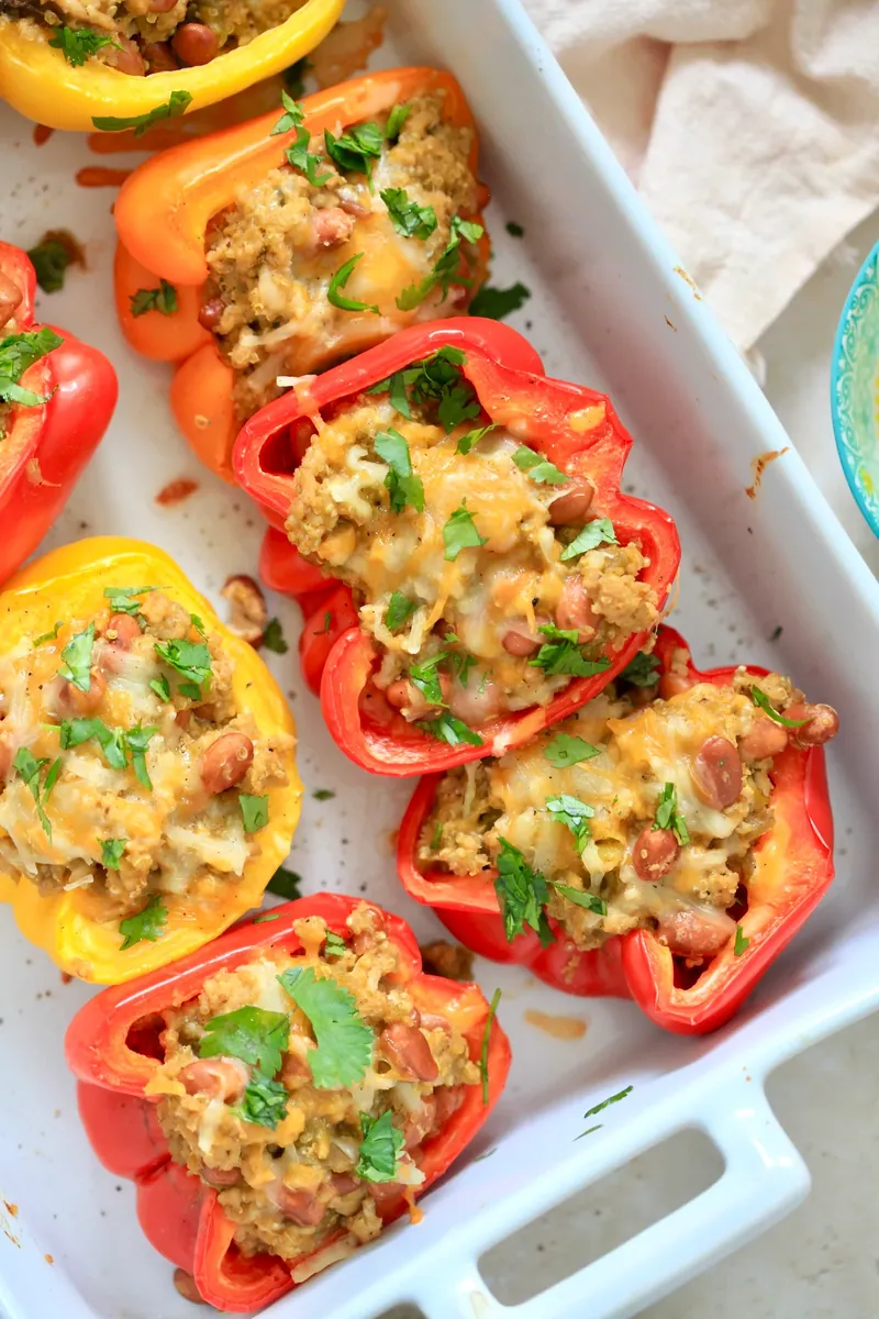 Mexican Stuffed Peppers with bell peppers