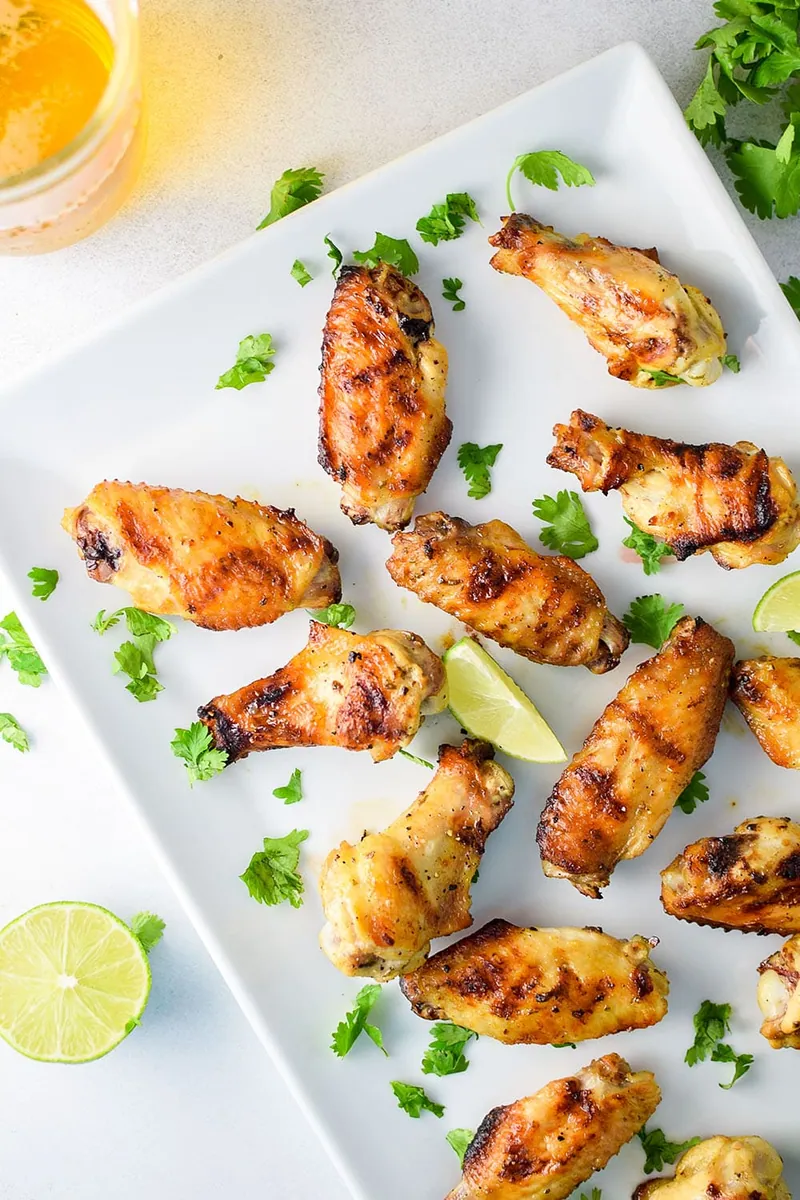 Grilled Tequila Lime Chicken Wings