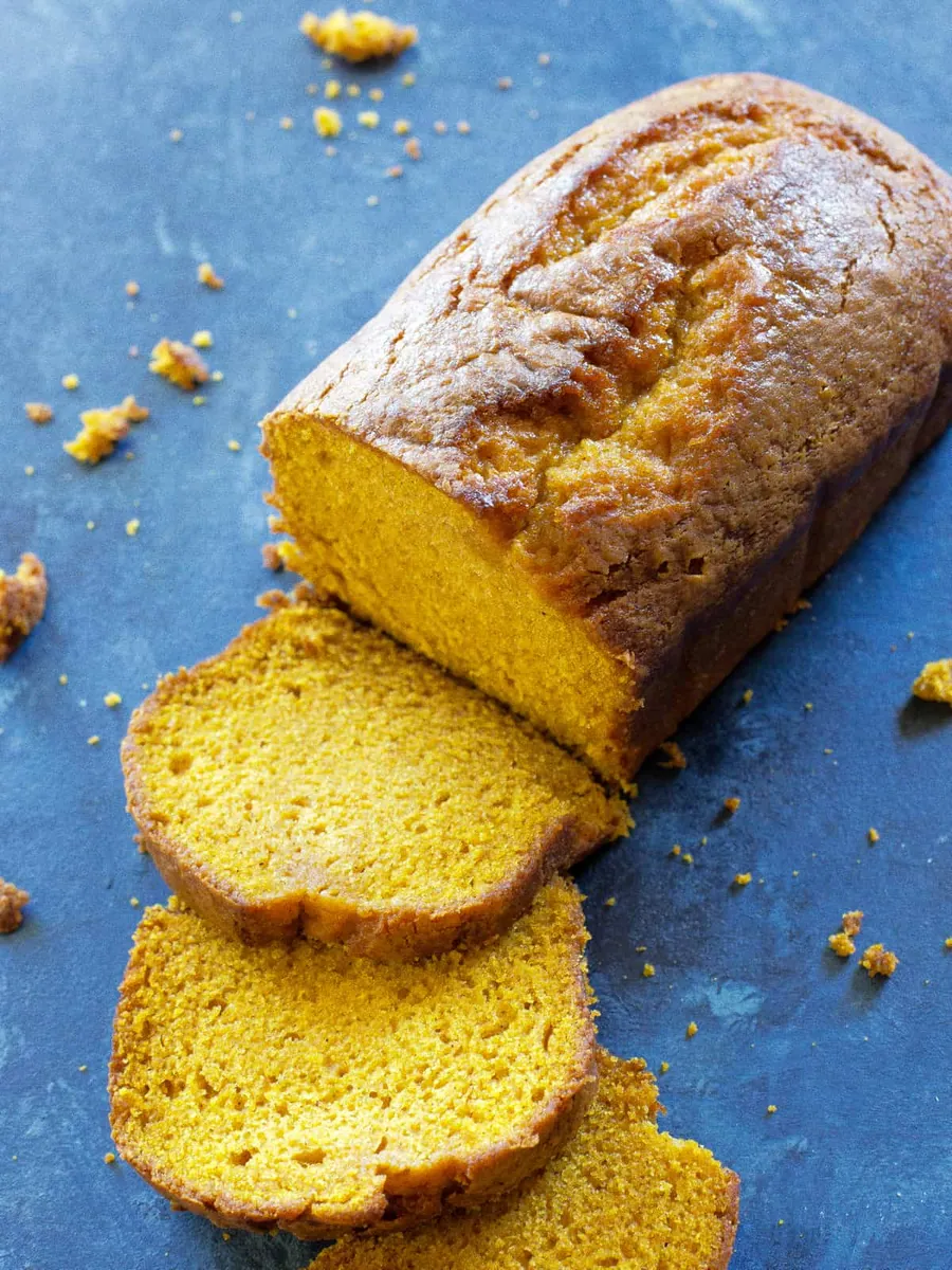 Pumpkin Bread with eggs
