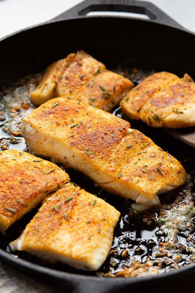 Pan-Seared Halibut