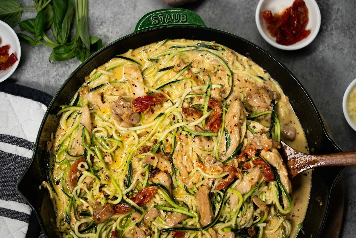 Chicken Zucchini Spaghetti