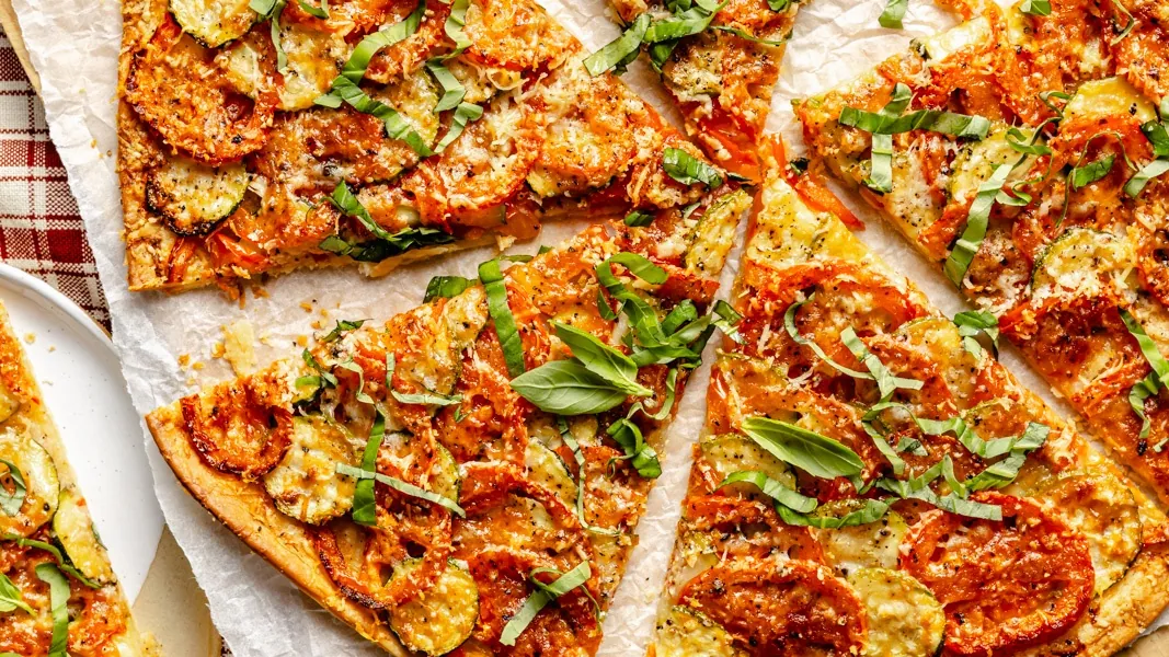 Parmesan Tomato Zucchini Tart