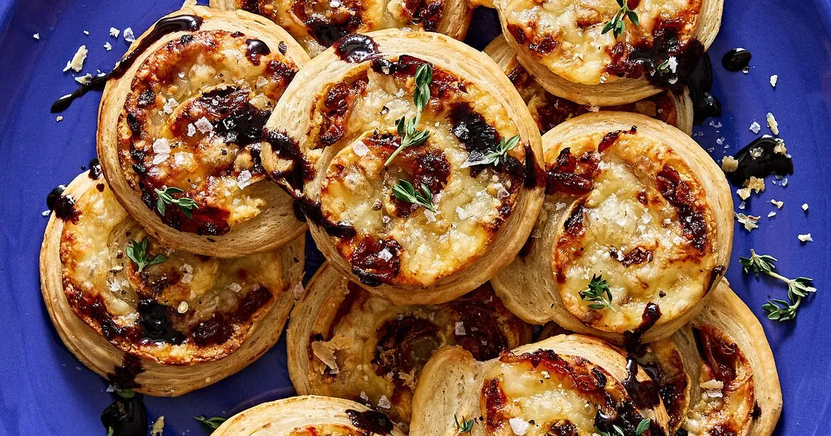 Cheese Onion Pinwheels