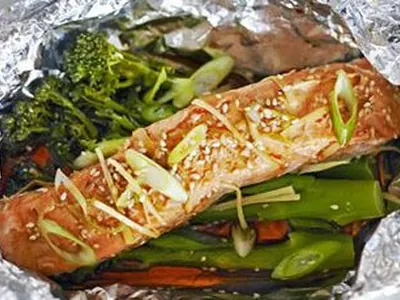 Teriyaki Salmon Parcels