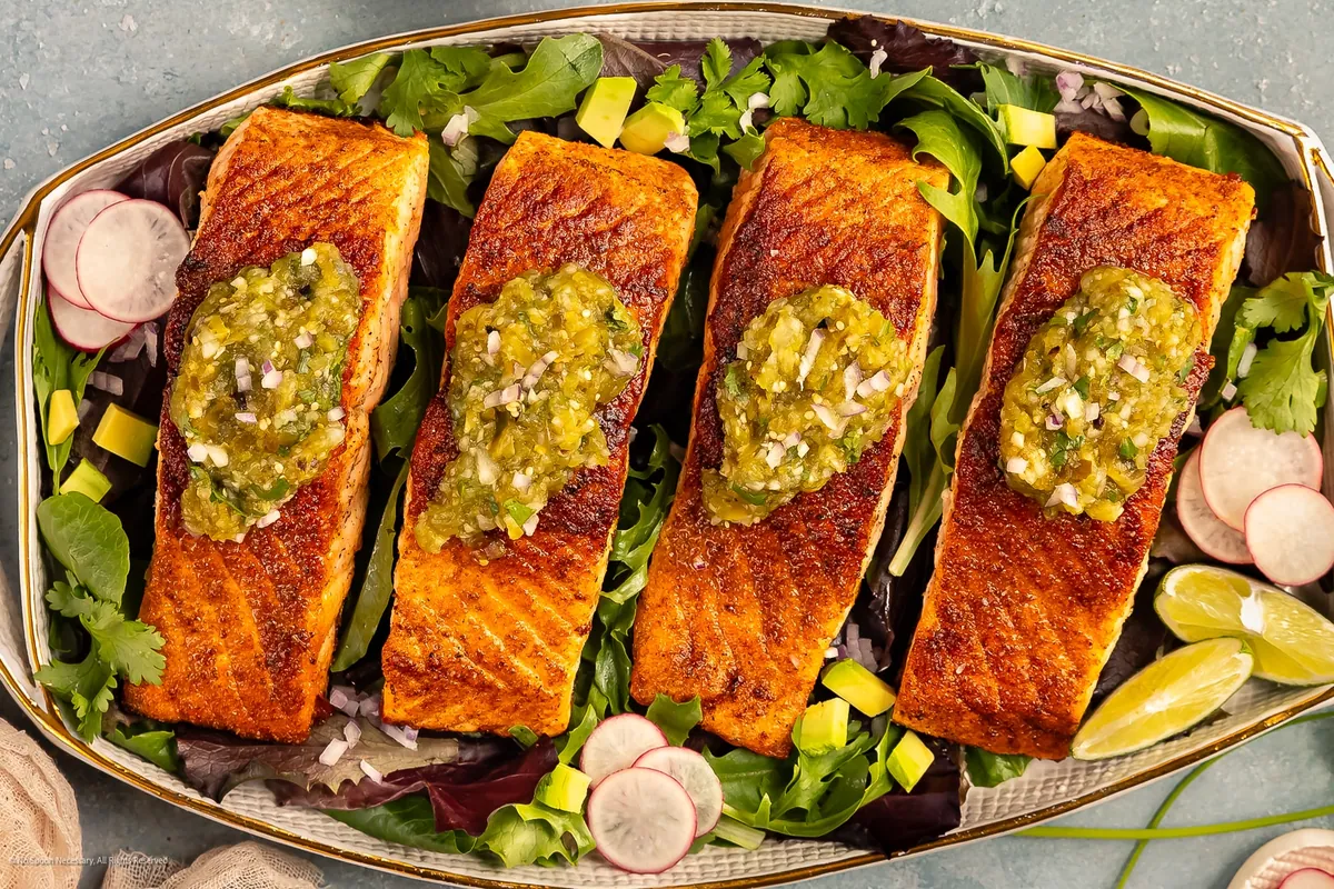 Salmon with Salsa Verde