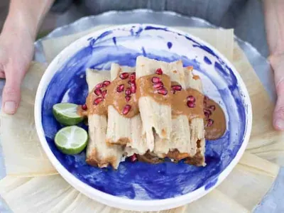 Chicken Pumpkin Tamales