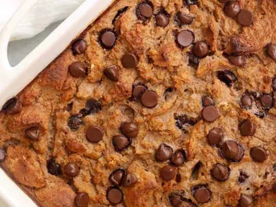 Chocolate Banana Bread Pudding