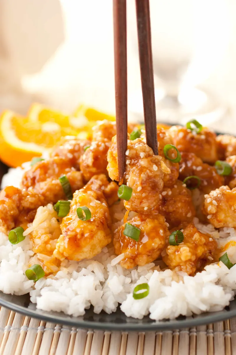 Chinese Orange Chicken with eggs