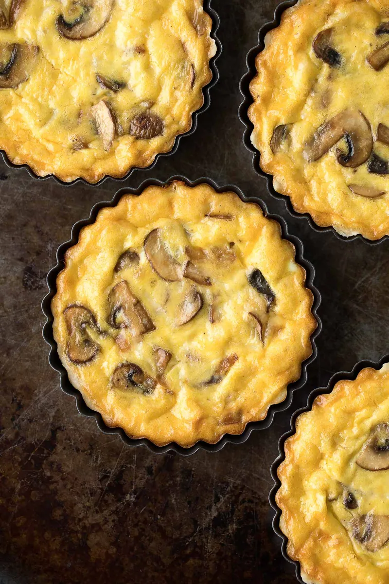 Mini Mushroom Quiche