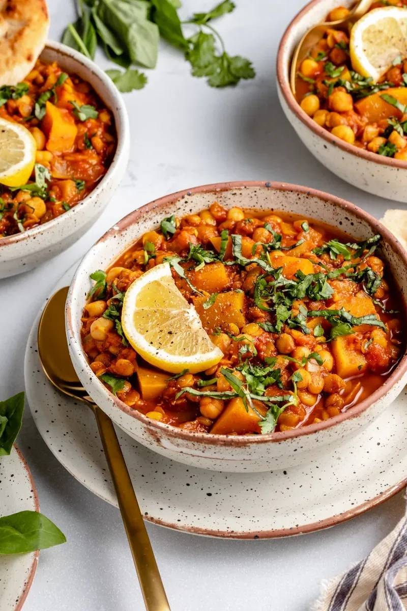 Moroccan Squash Lentil Stew