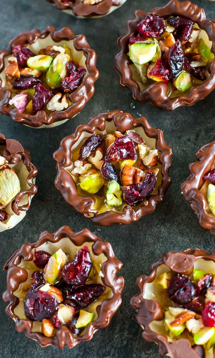 Chocolate Cranberry Phyllo Cups