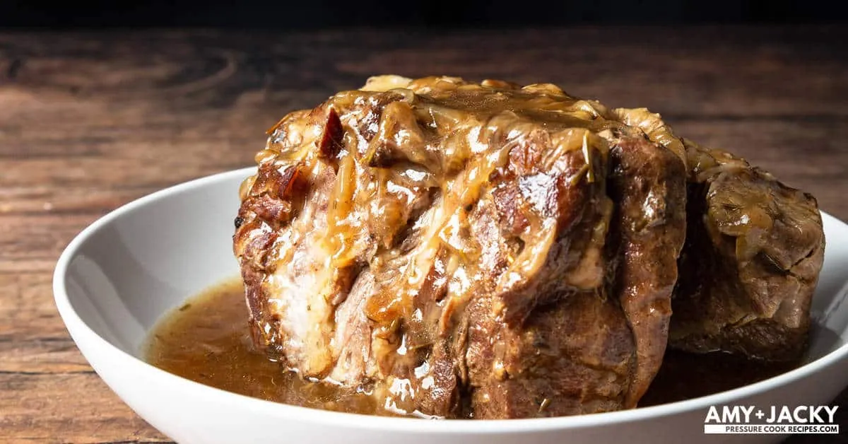 Instant Pot Pork Shoulder with onions