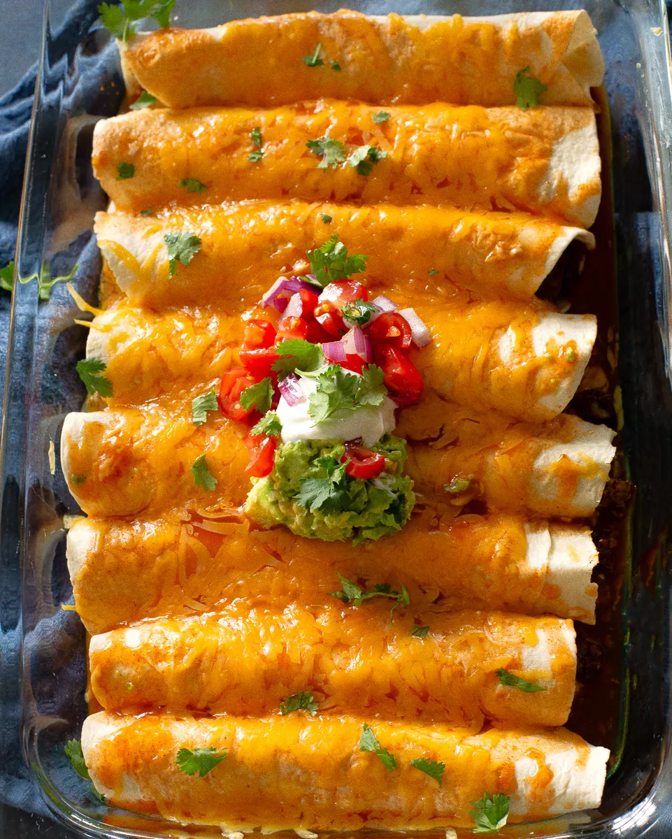 Beef Enchiladas with ground beef