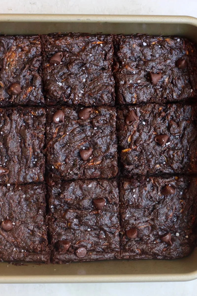 Flourless Zucchini Brownies
