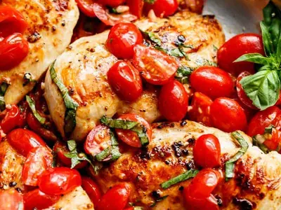 Garlic Tomato Basil Chicken