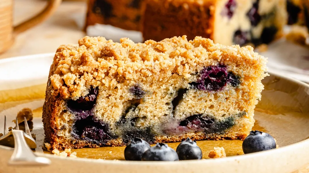 Brown Butter Blueberry Coffee Cake