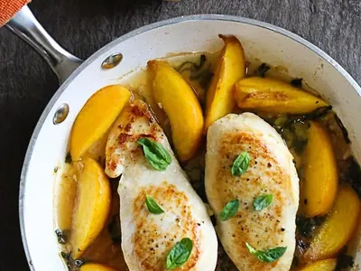 Basil Peach Chicken